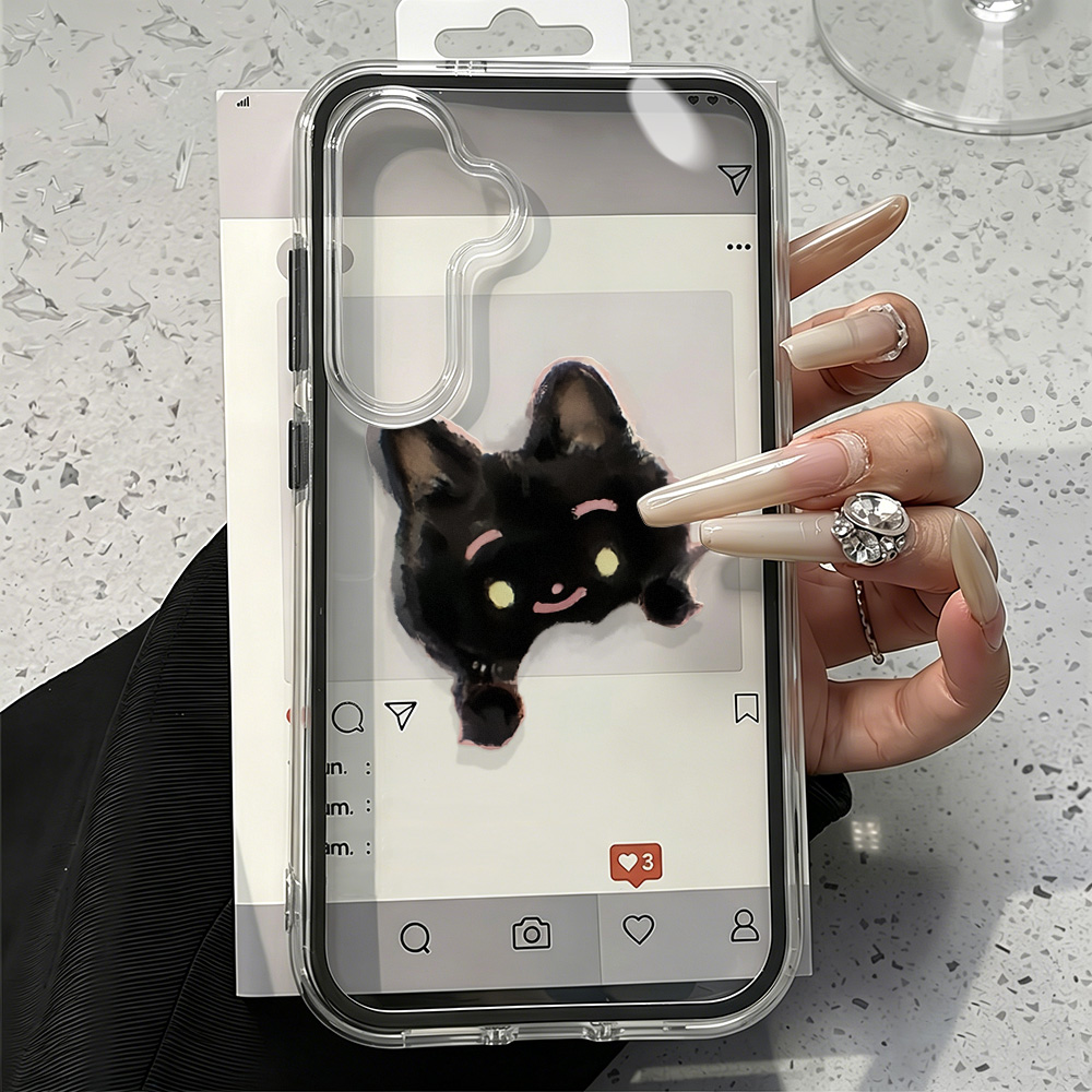 Black Cat 2in1 Phone Case For  – Phone Cases Cat recenzja i cena