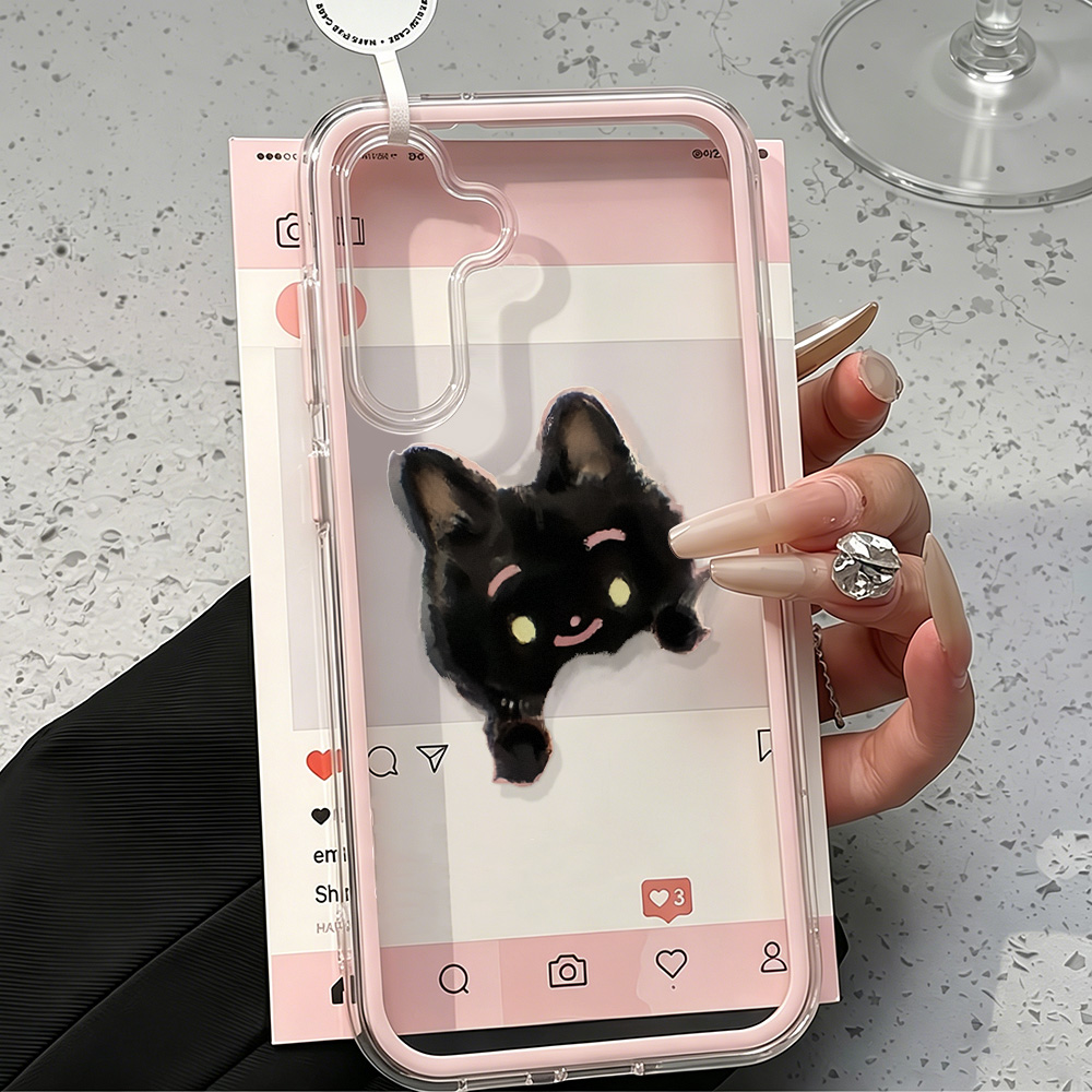 Black Cat 2in1 Phone Case For  – Phone Cases Cat recenzja i cena
