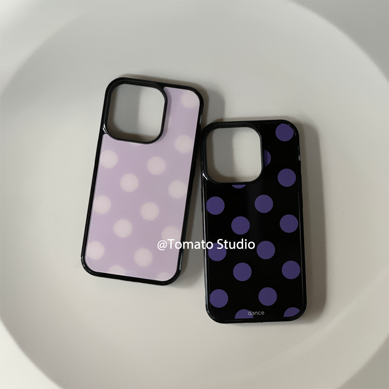 Korean Ins Fashion Purple Polk – Phone Cases Purple recenzja i cena