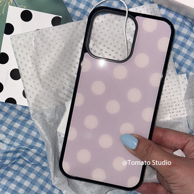 Korean Ins Fashion Purple Polk – Phone Cases Purple recenzja i cena