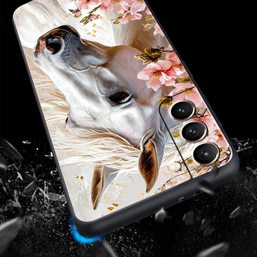 Black White Horses Galloping P – Phone Cases Horse recenzja i cena