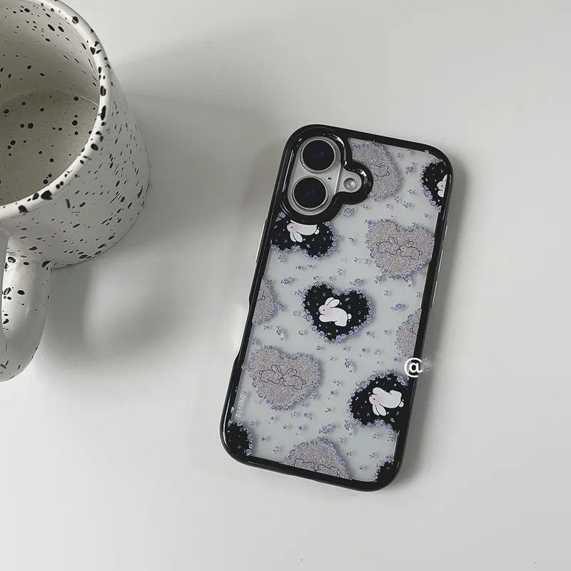 Ins Korean Retro Girl Love Rab – Phone Cases Purple recenzja i cena