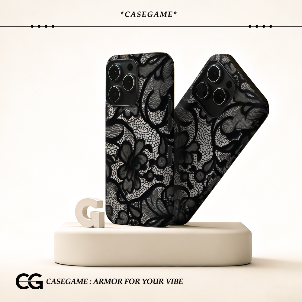Black Lace Pattern Phone Case  – Phone Cases Zebra recenzja i cena