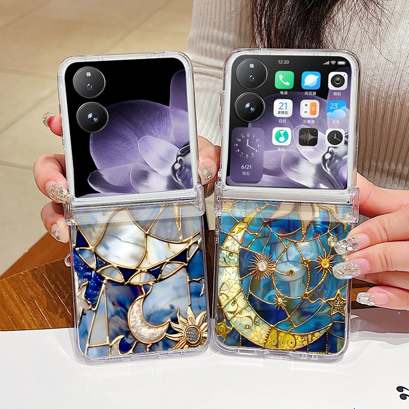 Retro Moon Star Pattern Phone  – Phone Cases For Samsung recenzja i cena