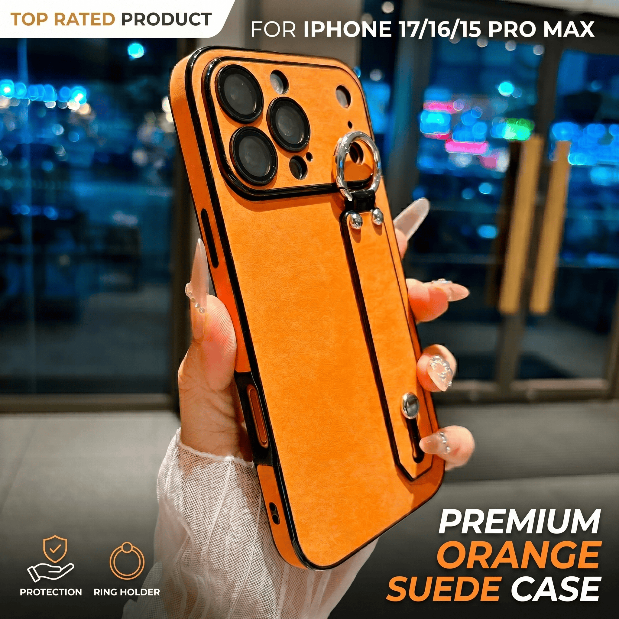 Suede Leather Wrist Strap Hold – Phone Cases Iphone 16 Pro Max recenzja i cena