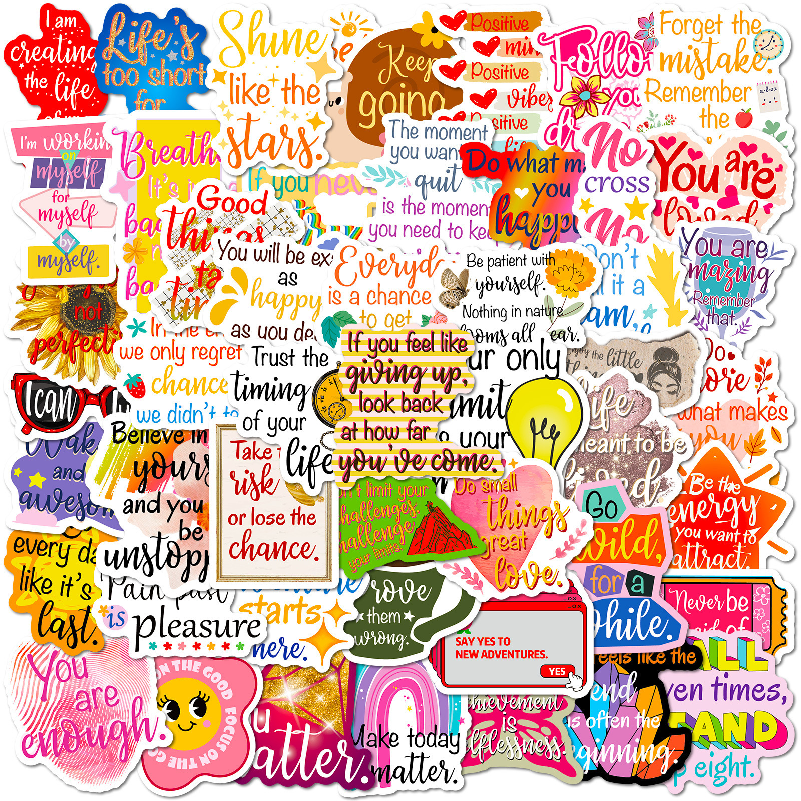 50Pcs Inspire Quote Stickers M – Phone Cases Quotes recenzja i cena