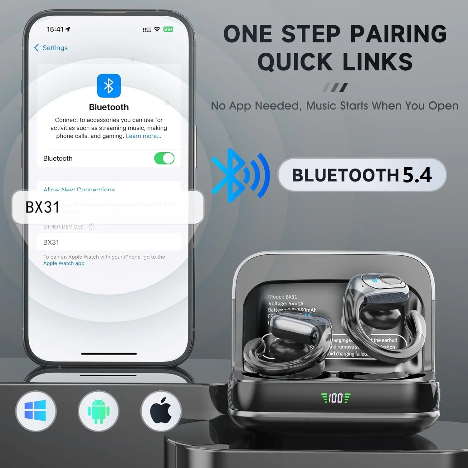 TWS Wireless Bluetooth V5.4 Ea – Phone Cases Officeworks recenzja i cena