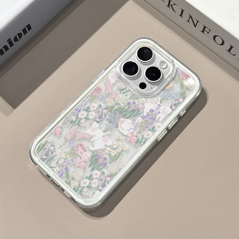 Cute Flower Cat Swan Soft Sili – Phone Cases Cat recenzja i cena