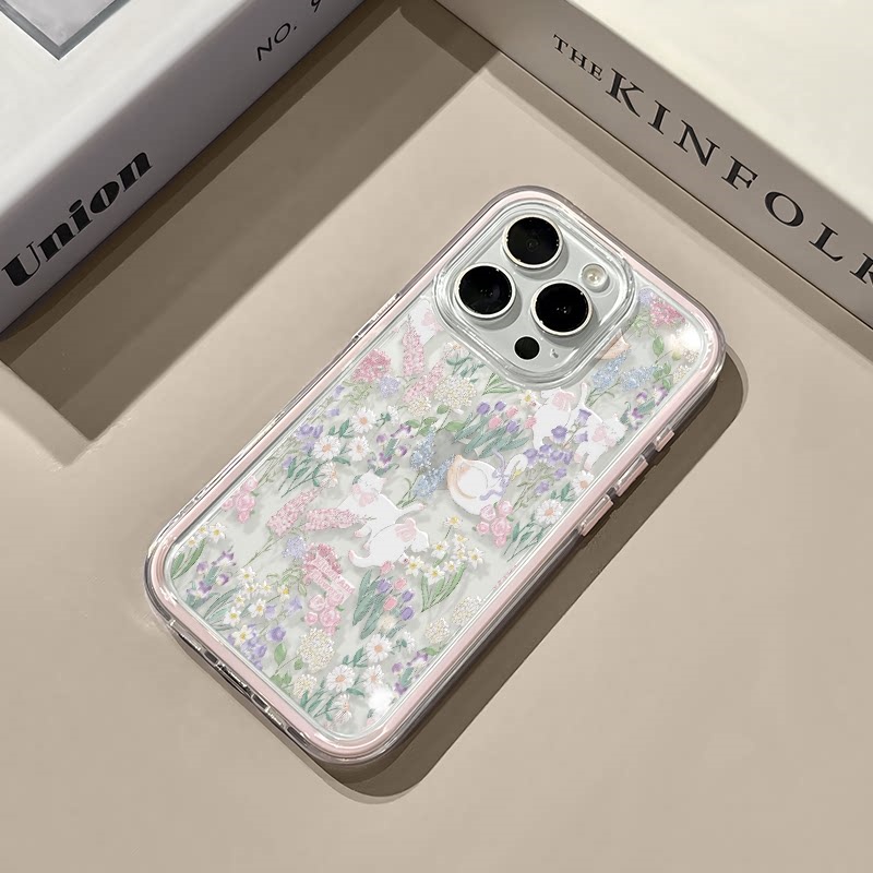 Cute Flower Cat Swan Soft Sili – Phone Cases Cat recenzja i cena