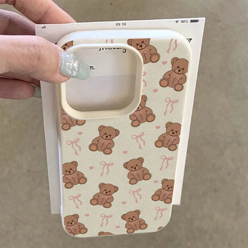 Cute Bow Tie Bear Lichee Patte – Phone Cases Girls recenzja i cena