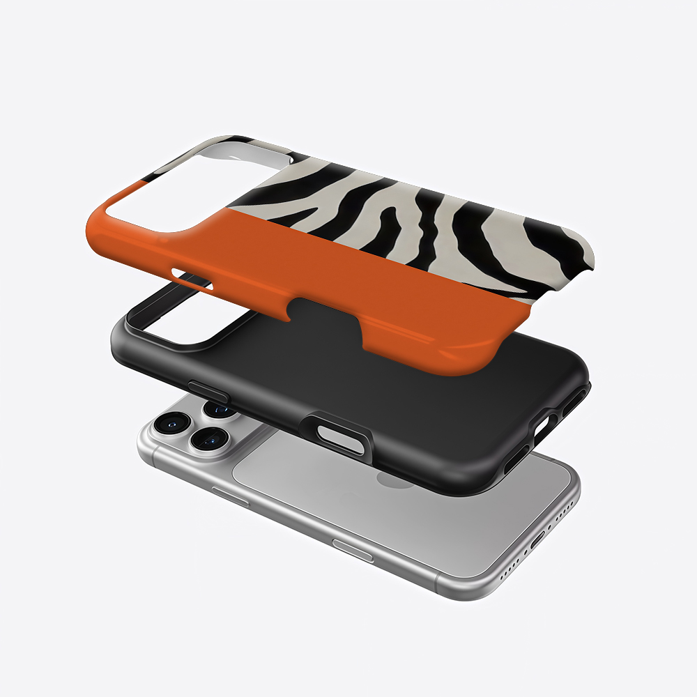 Orange Black Zebra Color Block – Phone Cases Zebra recenzja i cena
