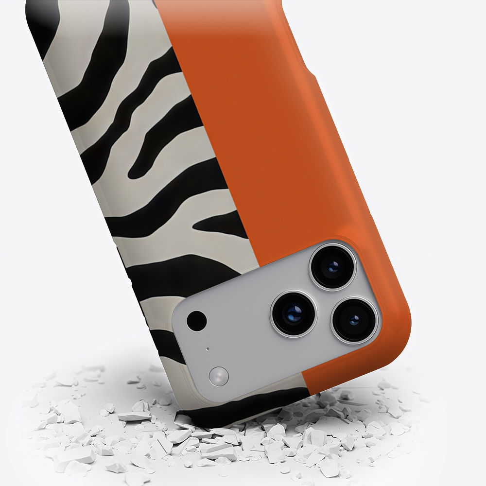Orange Black Zebra Color Block – Phone Cases Zebra recenzja i cena