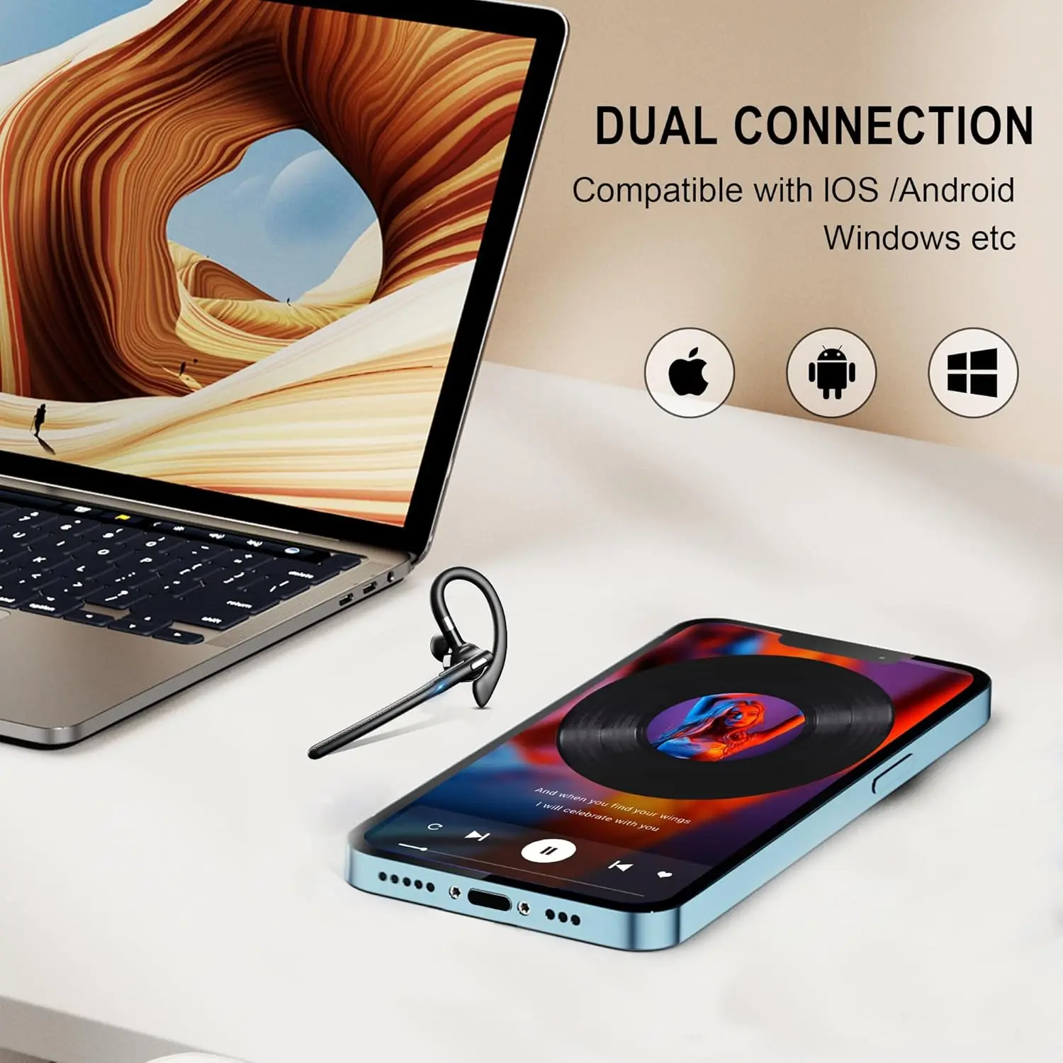 Bluetooth Headset Wireless Hea – Phone Cases Officeworks recenzja i cena