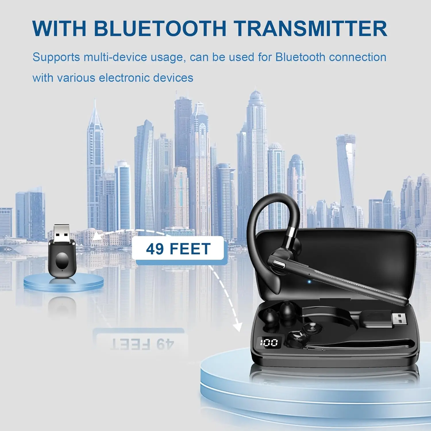 Bluetooth Headset Wireless Hea – Phone Cases Officeworks recenzja i cena