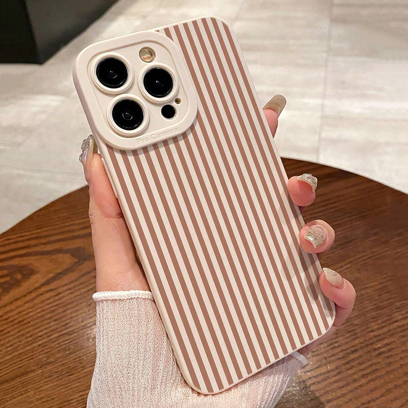 Pink Striped Painted Anti-Drop – Phone Cases Iphone 16 Pro Max recenzja i cena