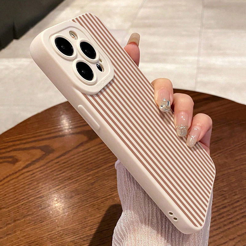 Pink Striped Painted Anti-Drop – Phone Cases Iphone 16 Pro Max recenzja i cena