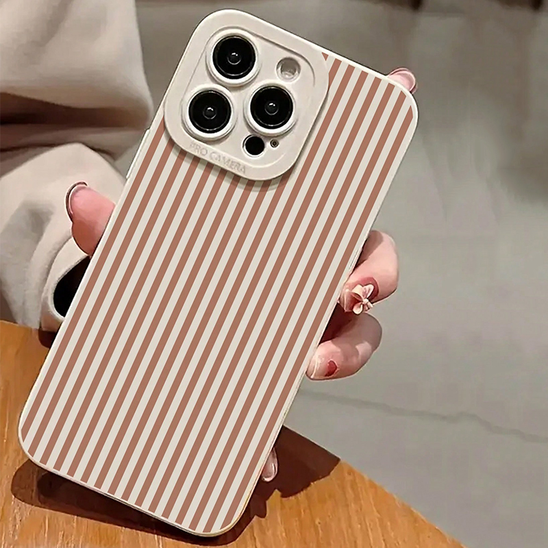Pink Striped Painted Anti-Drop – Phone Cases Iphone 16 Pro Max recenzja i cena