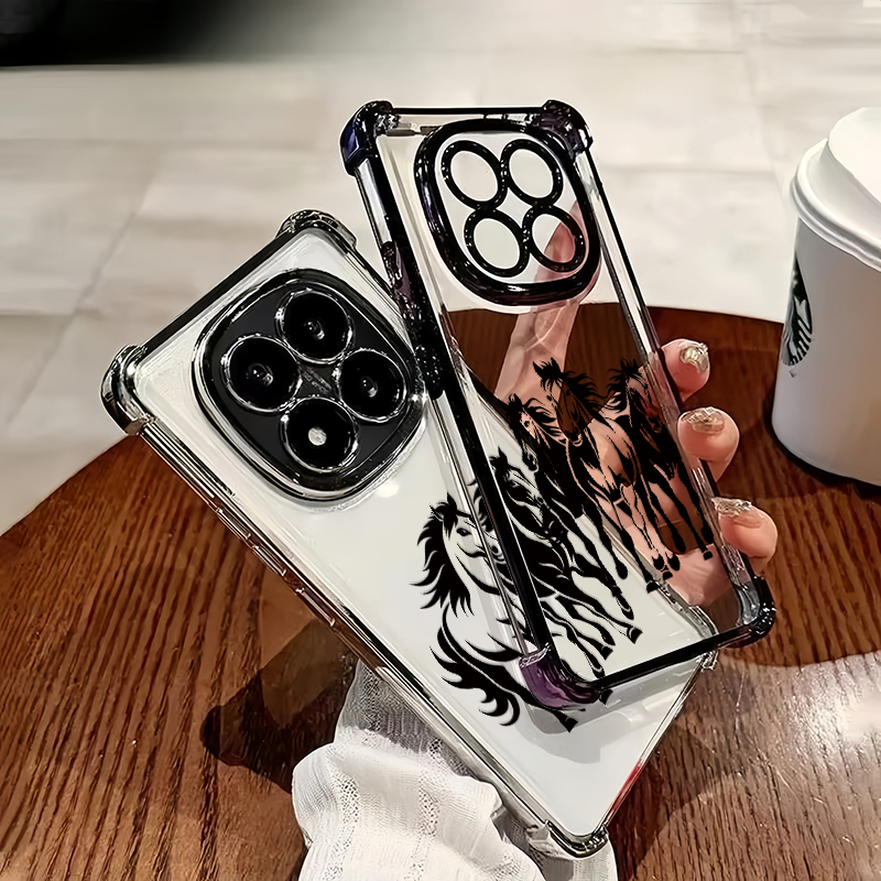 Plating Clear Soft Phone Case  – Phone Cases Horse recenzja i cena