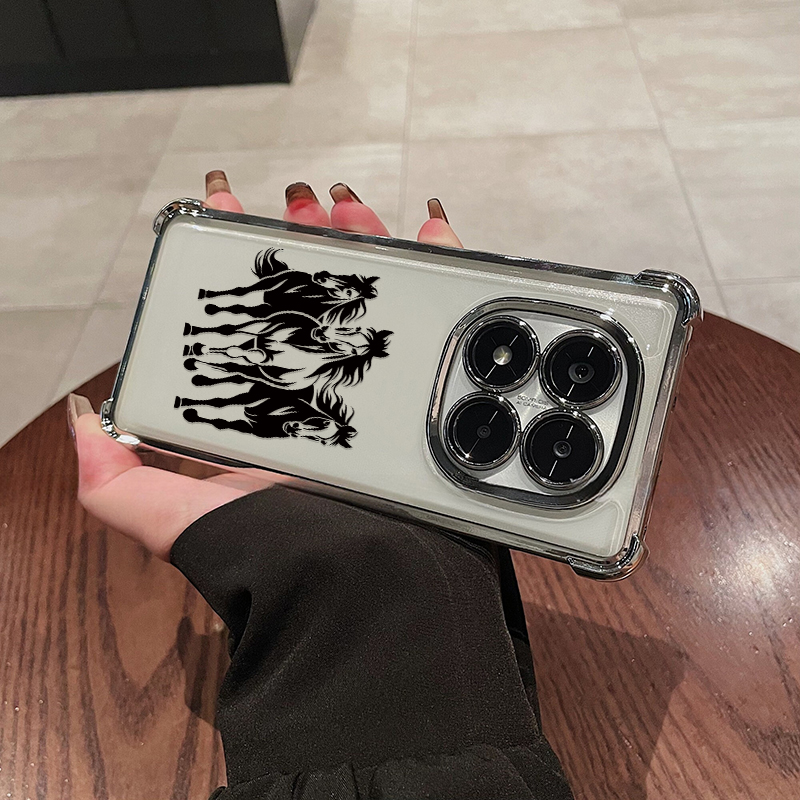 Plating Clear Soft Phone Case  – Phone Cases Horse recenzja i cena