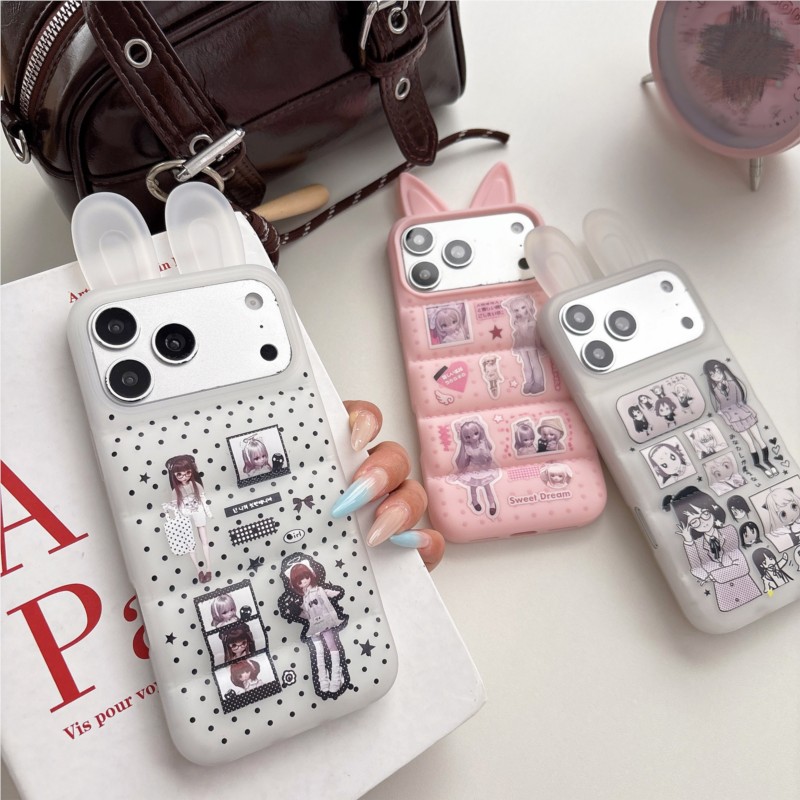 Japanese Y2K Cute Bunny Ear Ph – Phone Cases Girls recenzja i cena