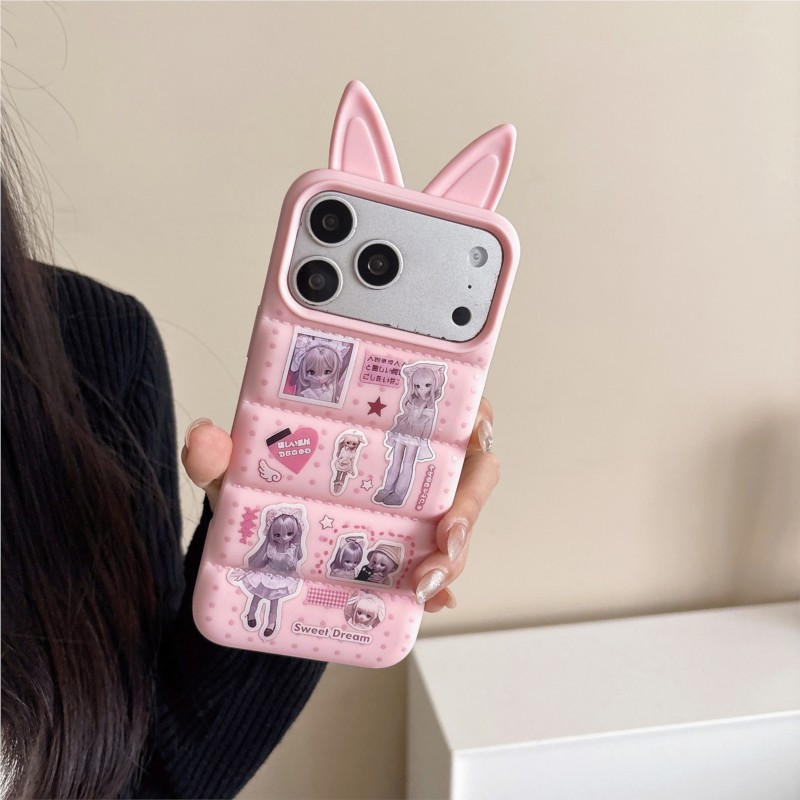 Japanese Y2K Cute Bunny Ear Ph – Phone Cases Girls recenzja i cena